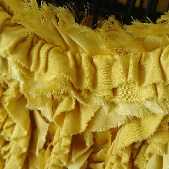 "CHELSEA & THEODORE" YELLOW SUMMER DRESS, SIZE M - Picture 4 of 9